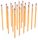 PENCILS, #2, WOODEN, PRE-SHARPENED, TRU RED, 2.2MM, MEDIUM LEAD, 24/CT THUMBNAIL